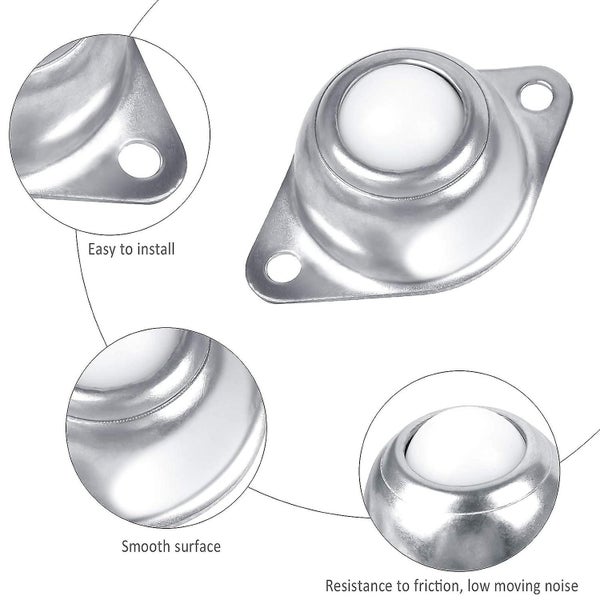 4 Pcs Ball Caster Transfer Bearing Conveyor Bearing Furniture Casters Nylon Ba Carousel 2