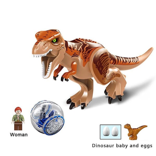 Dinosaur T-rex Pterodactyl Building Blocks Jurassic World Construction Bricks Carousel 1