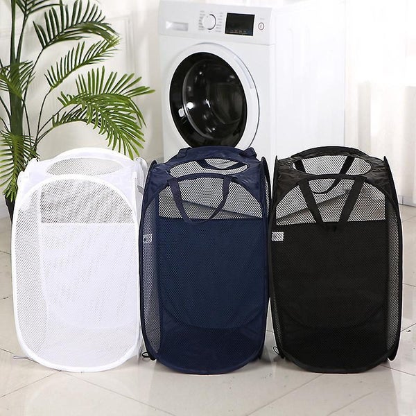 Black Laundry Hamper [2 Pack] Collapsible Pop Up Laundry Basket Mesh Laundry B Carousel 5