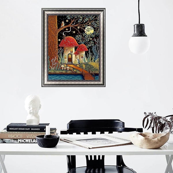 Mushroom Diamond Art Painting Set Adult red -5d Diamond Art Painting Set Diy Carousel 2