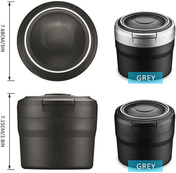 Pop Top Car Ashtray With Light black Easy To Clean Removable Car Ashtray Wi Carousel 2