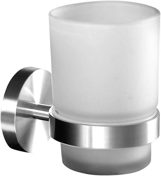 Exclusive Stainless Steel Toothbrush Holder Bathroom Cup Glass Holder Toilet Carousel 1