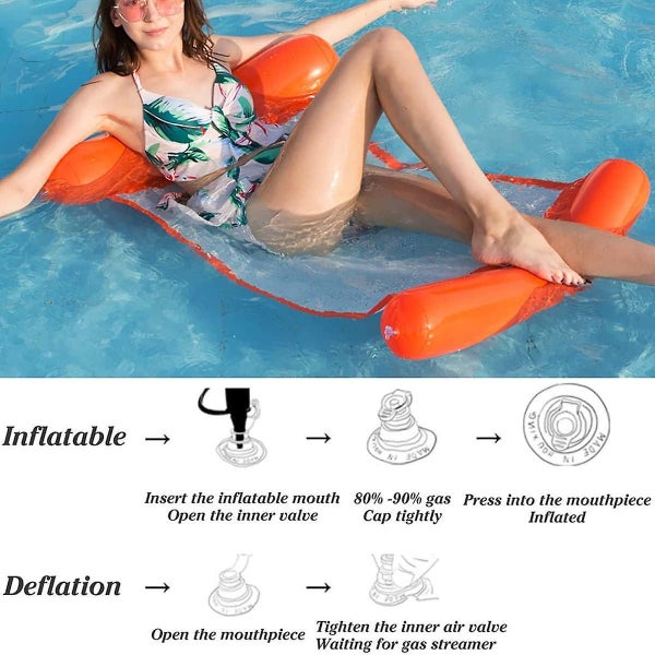 Inflatable Water Hammockfloating Hammock Bed4 In 1 Inflatable Water Chairpo Carousel 5