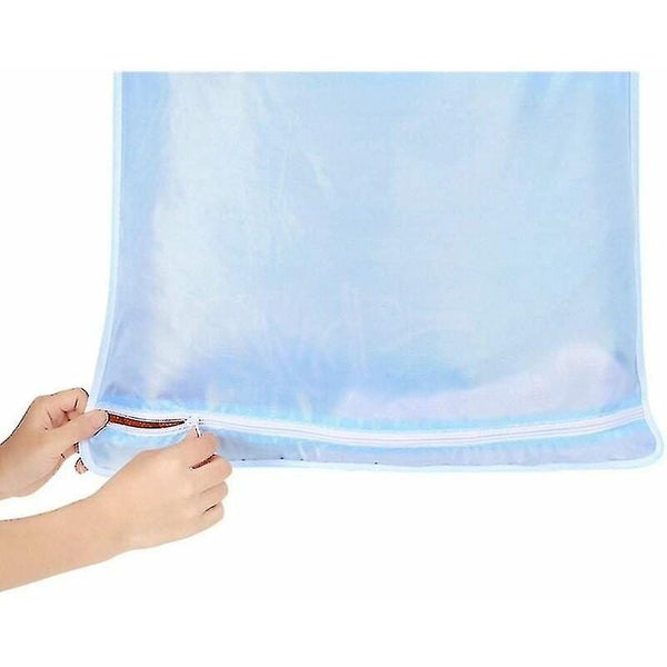 1pc Blue Hanging Laundry Hamper Laundry Bag Holder Laundry Collector Bag Organ Carousel 2