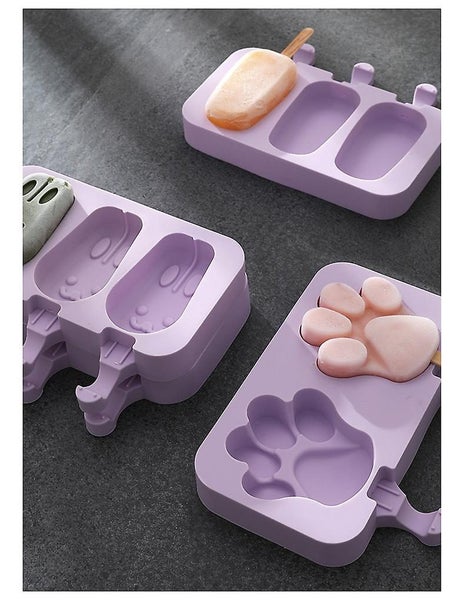 Popsicle Mould Silicone Ice Cream Mould With Lid And 50 Wooden Lolly Popfruit Carousel 2