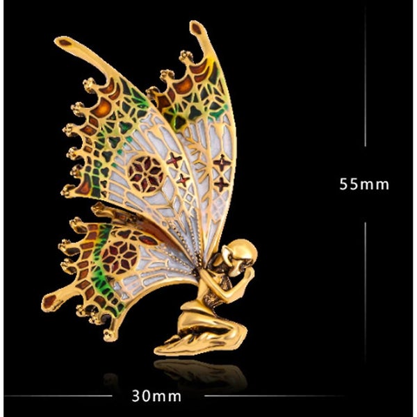 Rhinestone Brooch For Women Butterfly Ballerina Brooch Fashion Flower Brooc Carousel 2