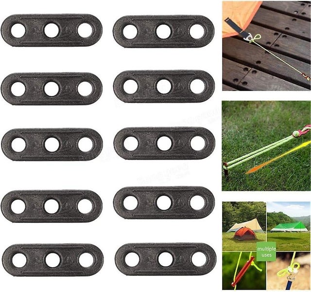 Set Of 10 3-hole Rope Tensioners For Outdoor Camping Rope Tensioners For Ten Carousel 1