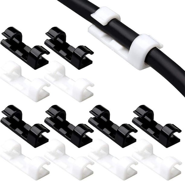 40 Pcs Adhesive Cable Clips Yuanzi Self-adhesive Cable Tie Clips For Electric Carousel 1