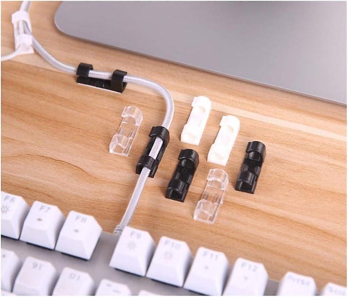 40 Pcs Adhesive Cable Clips Yuanzi Self-adhesive Cable Tie Clips For Electric Carousel 2