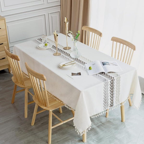 Table Cloth Rectangular Tablecloth Waterproof Linen Cotton Tablecloth Rectangl Carousel 2