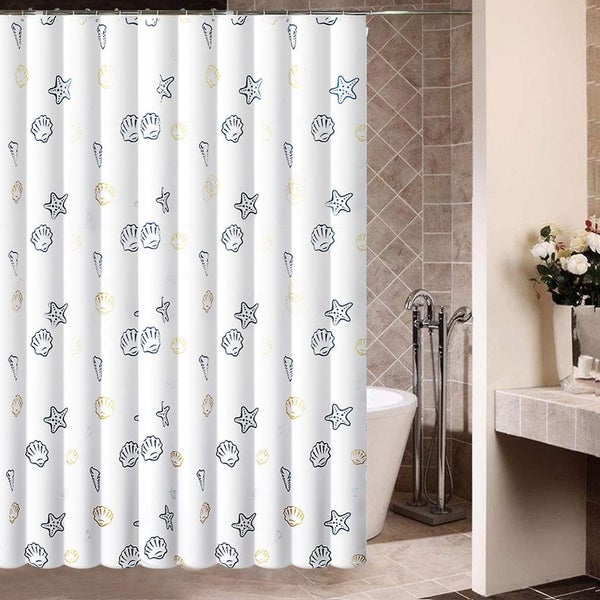 Polyester Shower Curtain 200 X 200cm Waterproof Mildew Proof Machine Wash Carousel 2