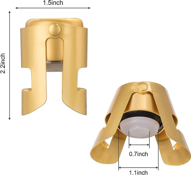 3 Pack Stainless Steel Champagne Stoppers For Sparkling Wine Bottles Air B Carousel 5