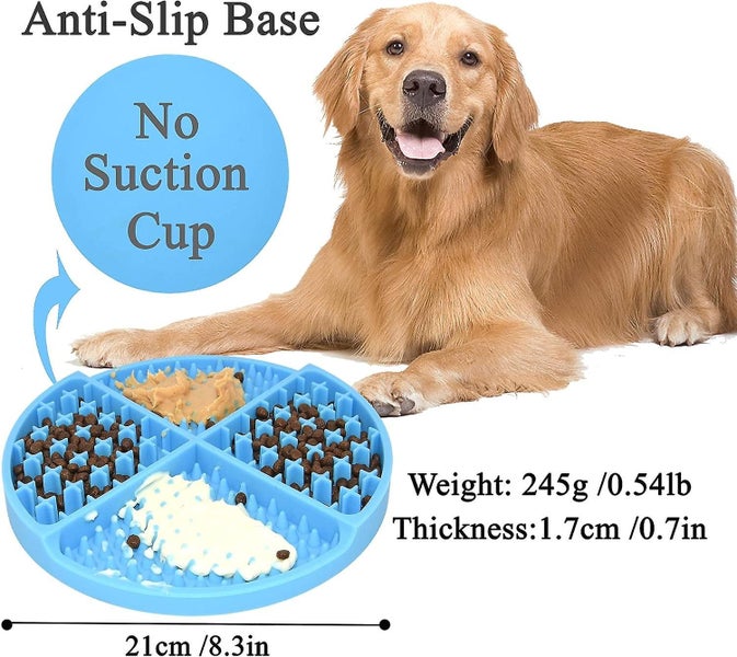 Slow Feeding Food Mat For Dogspet Slow Feederfun Interactive Dog Puzzles Mat Carousel 2
