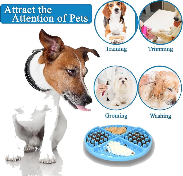 Slow Feeding Food Mat For Dogspet Slow Feederfun Interactive Dog Puzzles Mat Carousel 5