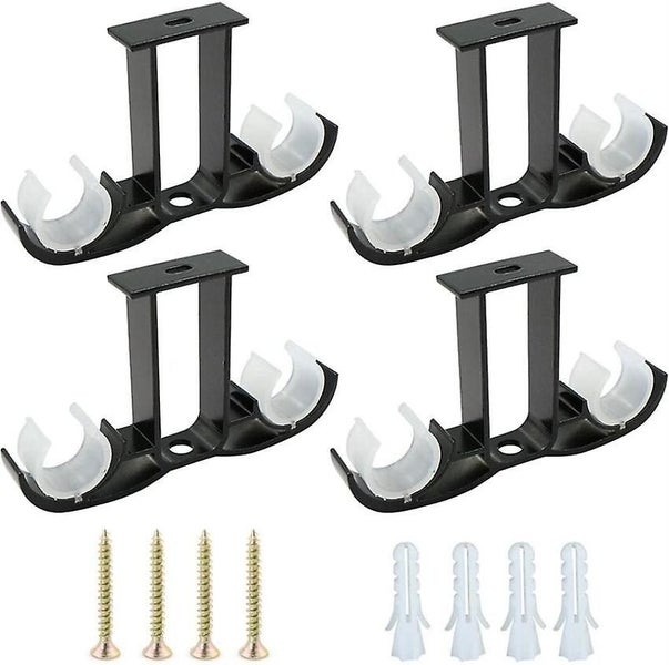 4pcs Adjustable Curtain Rod Wall Bracket 14x8.2cm Wall Mounted Curtain Hook Wi Carousel 1