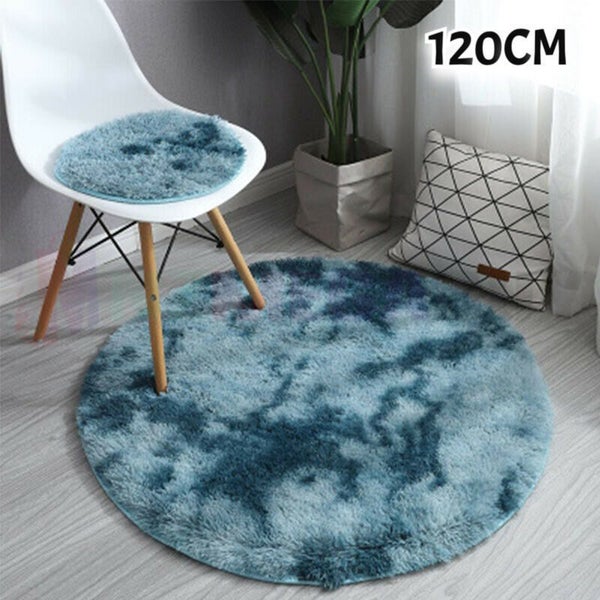 Floor Rug Round Diameter 120cm Silver Tip Carousel 2