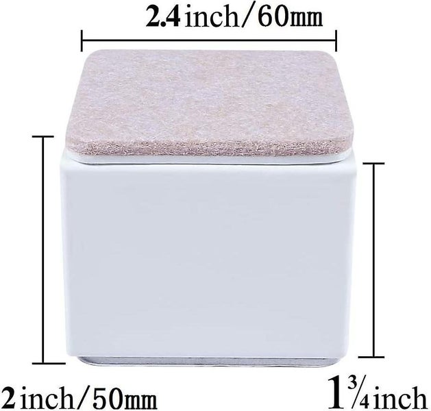 Bed Risers Furniture Risers Add 2 Inch Height Strong Steel Support 10000 Poun Carousel 2