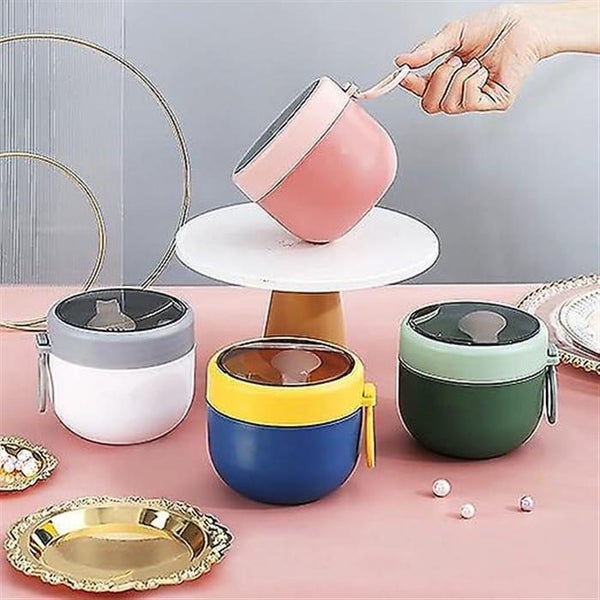 Assorted Breakfast Cup white Leak Proof Yogurt Cup With Spoon Practical Por64480337803521113