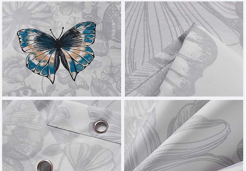 Bathroom Shower Curtain 200 X 200 Cm Mildew And Water Resistant Polyester Fabr Carousel 5