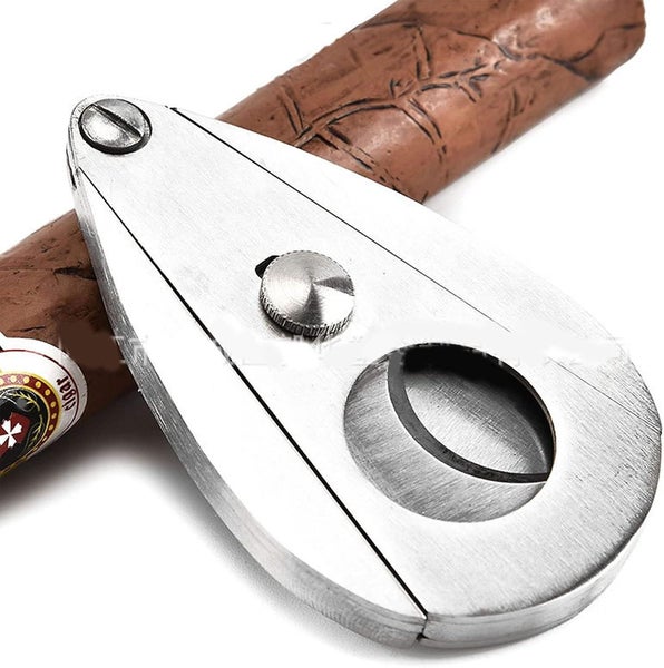 Cigars Water Drop Shape Stainless Steel Cigar Cutter Super Double Edged Blade