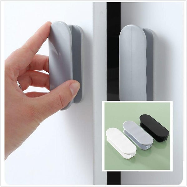 2 Pieces Self-adhesive Grey Window Handles Self-adhesive Door Handles Cabine Carousel 1