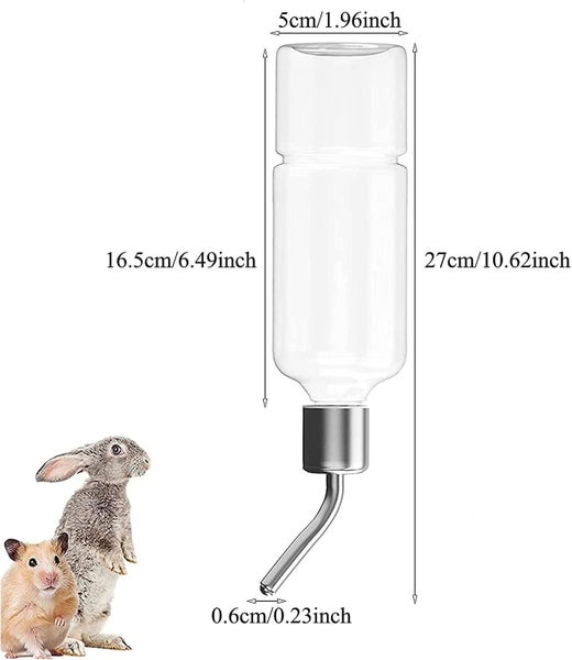 Hamster Water Bottle180ml Water Dispenser For Small Animalsrabbit Water Feed Carousel 2