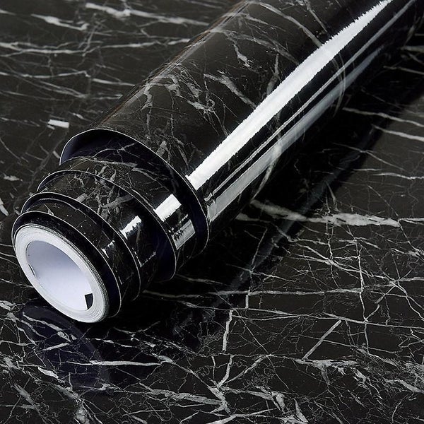 60x500cm Black Marble Self Adhesive Paper Forfurniture Door Cabinet Kitchen S Carousel 1