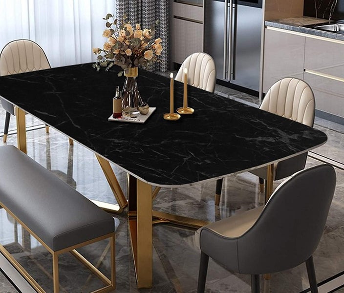 60x500cm Black Marble Self Adhesive Paper Forfurniture Door Cabinet Kitchen S Carousel 5
