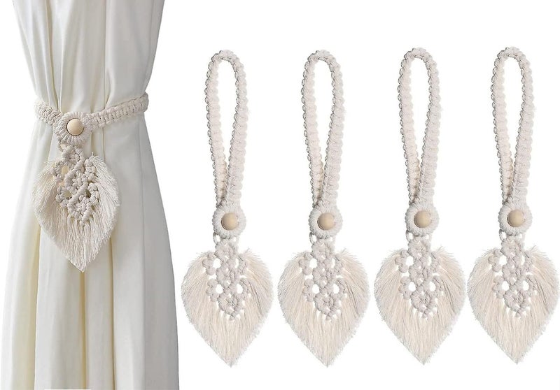 Curtain Tiebacks 4 Pieces Bohemian Leaf Curtain Tiebacks Curtain Tiebacks Cur Carousel 1
