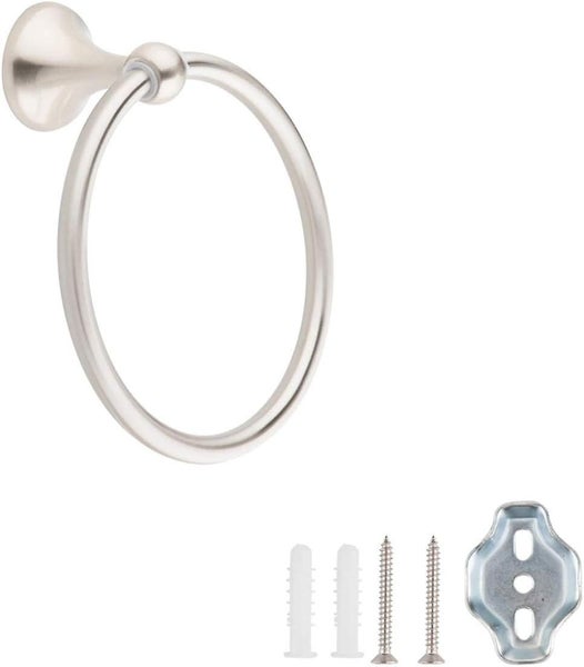 Towel Ring Satin Nickel Carousel 1