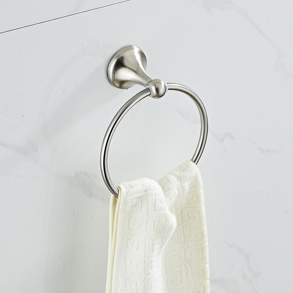 Towel Ring Satin Nickel Carousel 5