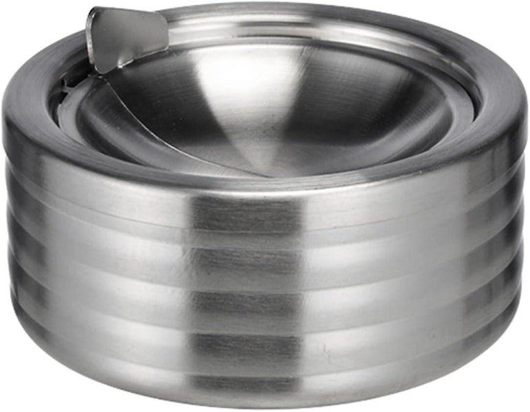 Fashionable Stainless Steel Storm Ashtray Stainless Steel Silver Large Hote Carousel 1