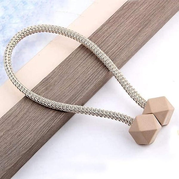 2-piece Magnetic Curtain Tie mica European Curtain Clip Cord Fixed Curtain Carousel 1
