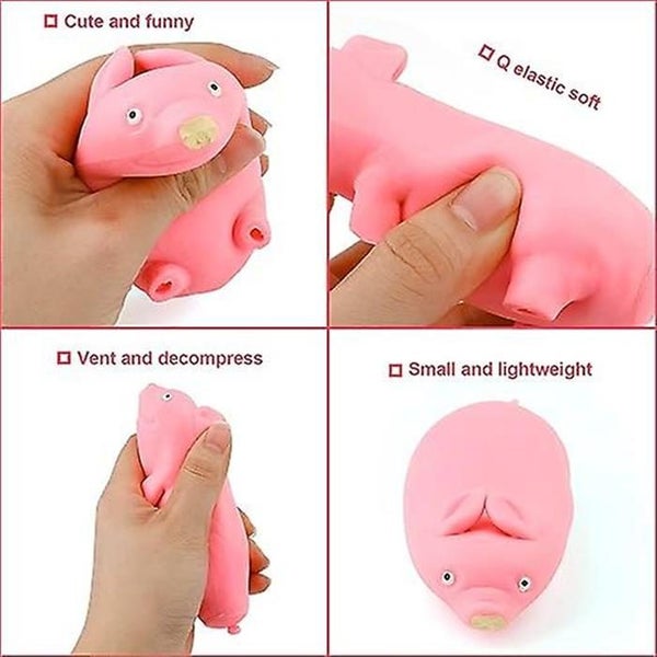 set Of 3 Decompression Pink Pig Lala Pig Slow Rebound Lovely Toys Decompr Carousel 2