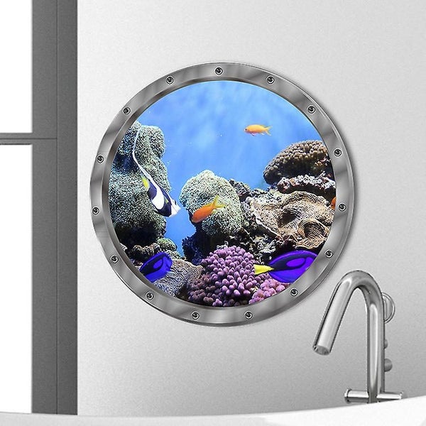 4pcs Marine 3d Wall Stickerssubmarines Wall Sticker3d Tropical Fish Wall Sti Carousel 2