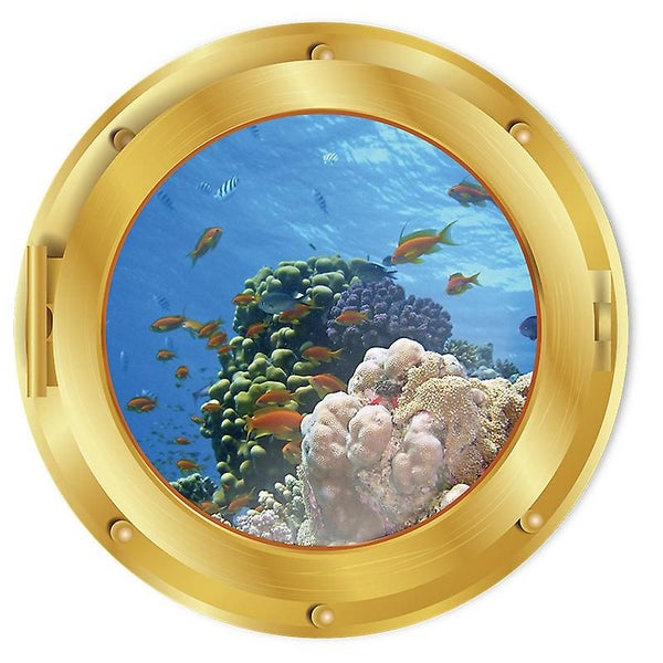 4pcs Marine 3d Wall Stickerssubmarines Wall Sticker3d Tropical Fish Wall Sti Carousel 5