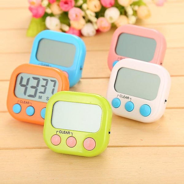4pcs Magnetic Kitchen Timer With Large Lcd Display Timers For Cooking Studyi Carousel 2