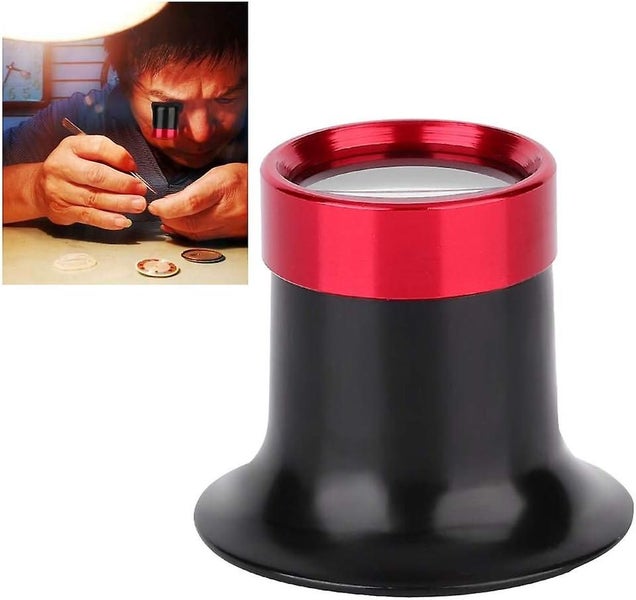 10x Watchmaker's Magnifying Glass Aluminum Alloy Eyepiece Magnifier Repair Fo Carousel 2