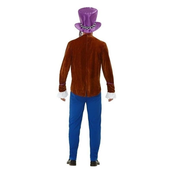 Mad Hatter Costume Adult Multi Coloured Jacket Trousers Hat Carousel 2