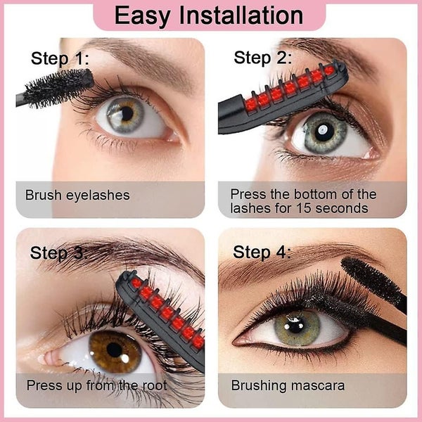 Heated Eyelash Curler Portable Electric Eyelash Curler Long-lasting Curling Au Carousel 5