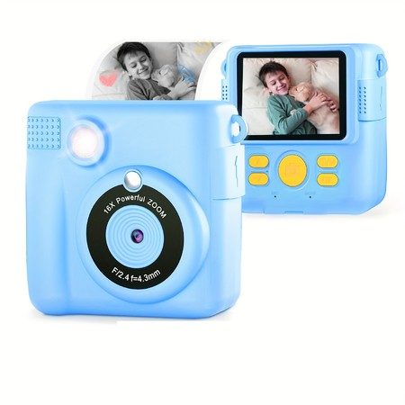 Instant Print Camera 1080P HD Ink Instant Photo Carousel 1