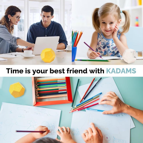 Rotating Timer for Desktop, Sound Vibration, Mute, Spin Timer, Kitchen,Yellow Carousel 2