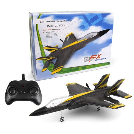 RC Airplane, 2.4GHz 2CH Remote Control Airplane for Kids Beginners (Black) Carousel 6