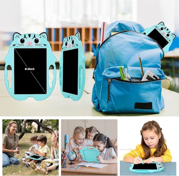 8.5 Cute Cat Color Lcd Writing Board blue Graphic Board Drawing Board For Carousel 5
