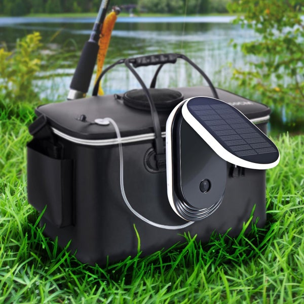 Solar Air Pump with USB Charging, 3 Working Modes Pond Aerator Carousel 1
