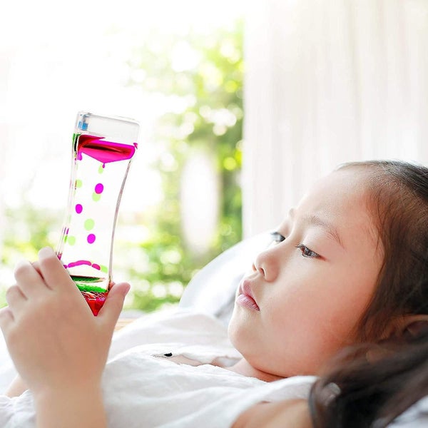 5 Liquid Hourglasses Water Hourglass For Kids 14.5cm 5 Colors Sensory To Carousel 2