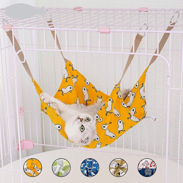 Cotton Linen Breathable Cat Hammock Carousel 5