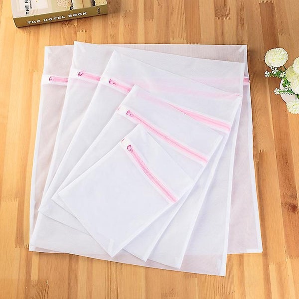 7 Pack Fine Mesh Washing Machine Laundry Bags For Delicates With Zipper For Cl Carousel 2