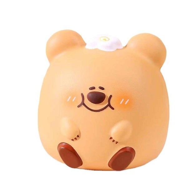 1 Pack Brown Bear Soft Toys 3d Squishy Toys Stress Relief Squeeze Toys Fidget Carousel 1