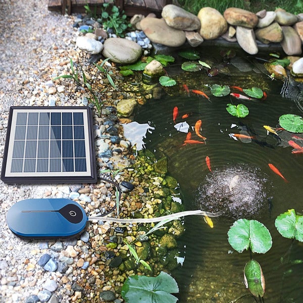 Solar Air Pump Kit, Hydroponic Pump Solar Battery Carousel 1